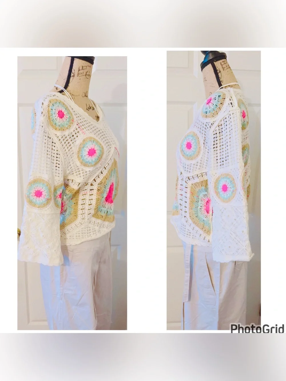 Zara Boho Crochet Top L NWOT